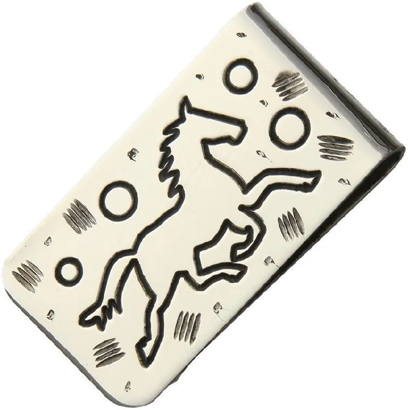 Brian Yellowhorse Custom Money Clip Horse 225