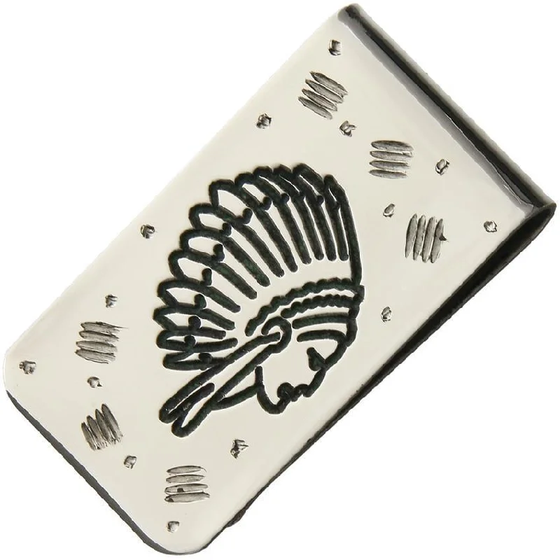 Brian Yellowhorse Custom Money Clip Indian Chief 222