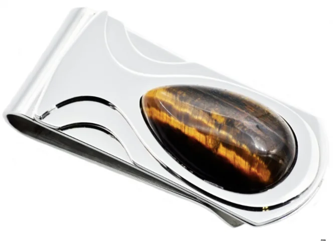 Tiger Eye Money Clip