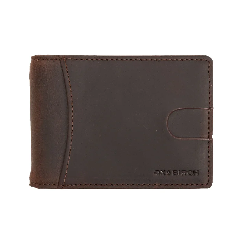 Dark Brown Leather Slim Wallet | Maverick