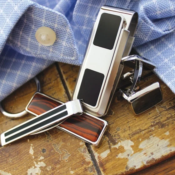 M-Clip Black Enamel Stainless Steel Money Clip