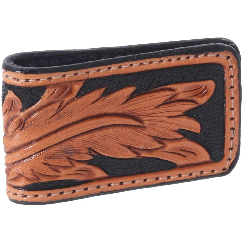 MCM07 - Hand-Tooled Magnetic Money Clip