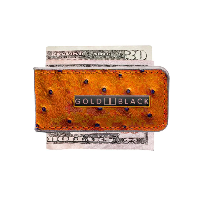 MONEYCLIP OSTRICH ORANGE