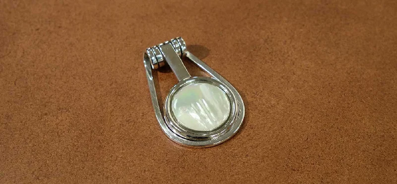 Mother of Pearl Medium Spring Money Clip